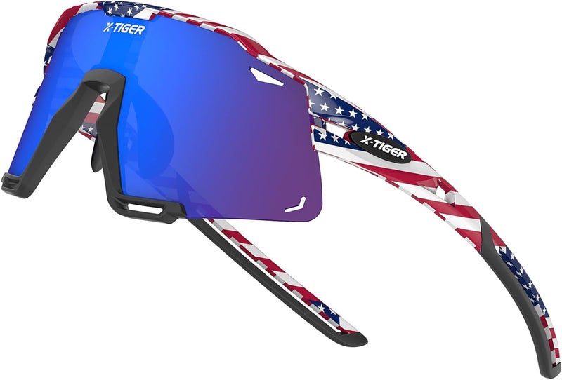 Xtiger Polarized Kids Sunglasses Youth Baseball Sunglasses UV400 Boys Girls Sports Sun Glasses for Softball Cycling Scooter - Image 1